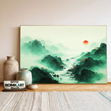 Chinese Art Waterfall Asian Art Oil Painting - image 3