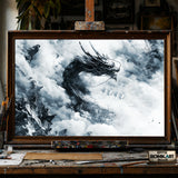 Chinese Dragon hand-painted oil painting on canvas