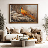 Chinese Golden Pheasant Asian Art Oil Painting - image 5