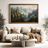Chinese Mountain Asian Art Oil Painting - image 5