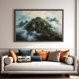 Chinese Palace on Mountain Asian Art Oil Painting - image 4