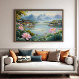 Chinese Style Landscape Asian Art Oil Painting - image 4