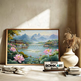 Chinese Style Landscape Asian Art Oil Painting - image 6