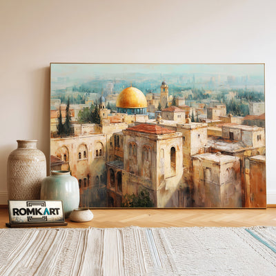 Cityscape of Jerusalem Oil Painting - image 3