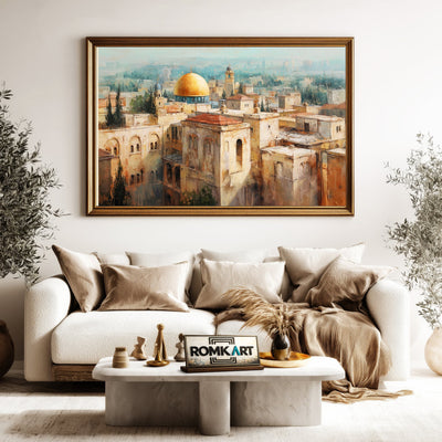 Cityscape of Jerusalem Oil Painting - image 5