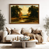 Classical European Pastoral Landscape Oil Painting - image 5