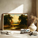 Classical European Pastoral Landscape Oil Painting - image 6