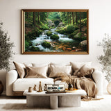 Cobblestone Bridge, Acadia National Park Landscape Oil Painting - image 5