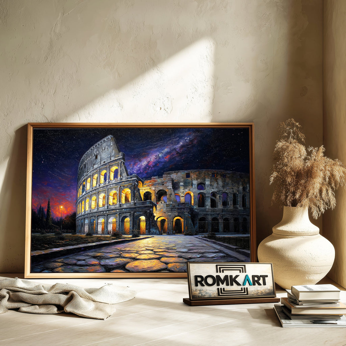 Colosseum in Rome Architectural Oil Painting - image 6