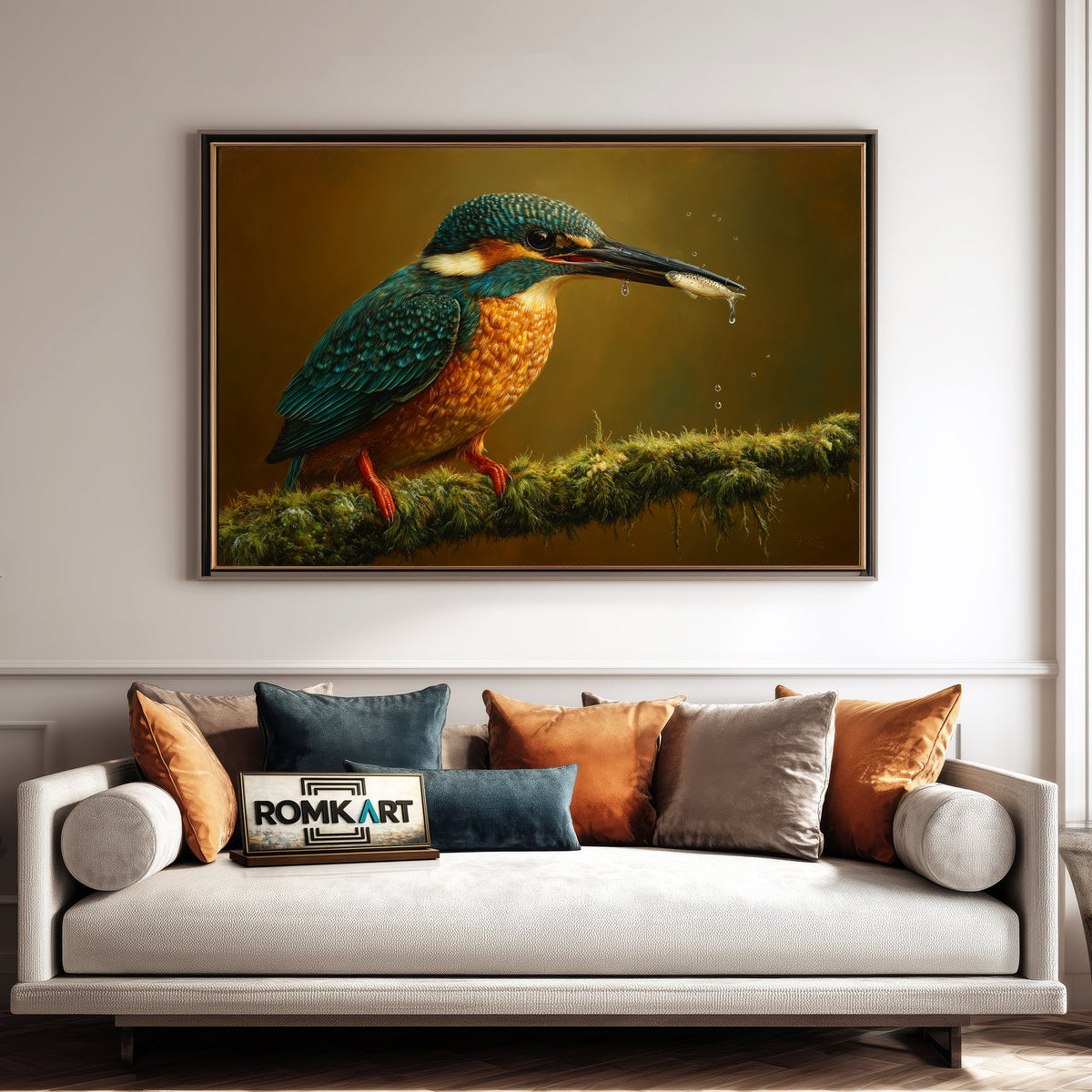 Common Kingfisher Oil Painting - image 4