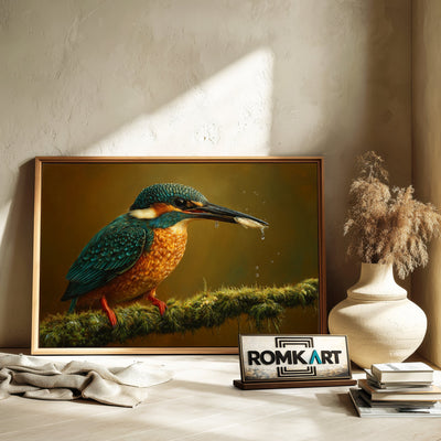 Common Kingfisher Oil Painting - image 6