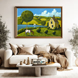 Countryside Scene Art Oil Painting - image 5