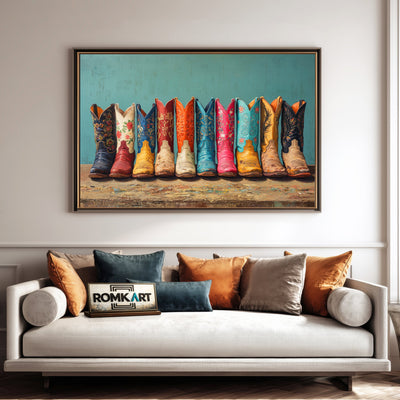 Cowboy Boots Oil Painting - image 4
