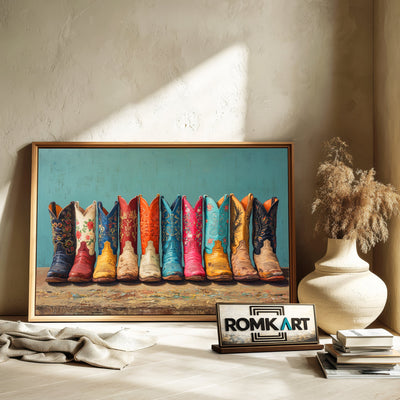 Cowboy Boots Oil Painting - image 6