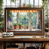 Cozy Kitchen Countryside Oil Painting - image 2