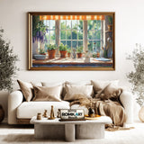 Cozy Kitchen Countryside Oil Painting - image 5