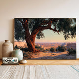 Desert Landscape at Dusk Oil Painting - image 3