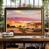 Desert Mesa Landscape Oil Painting - image 2