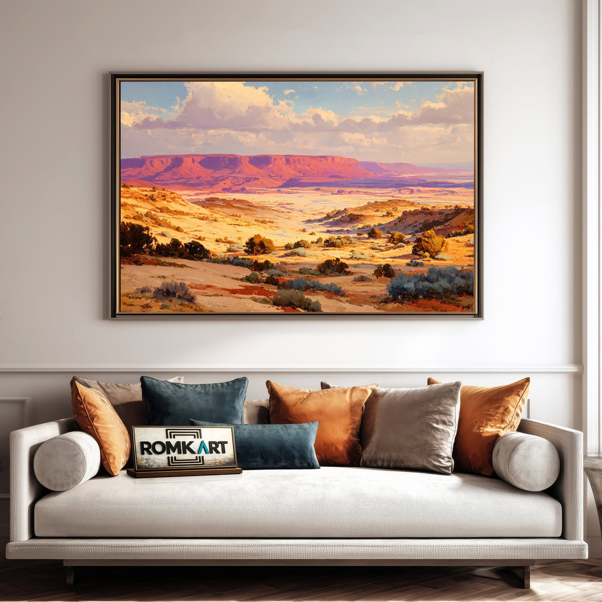Desert Mesa Landscape Oil Painting - image 4