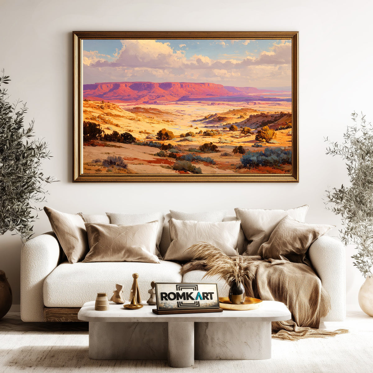 Desert Mesa Landscape Oil Painting - image 5