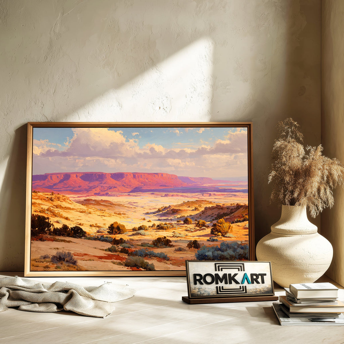 Desert Mesa Landscape Oil Painting - image 6