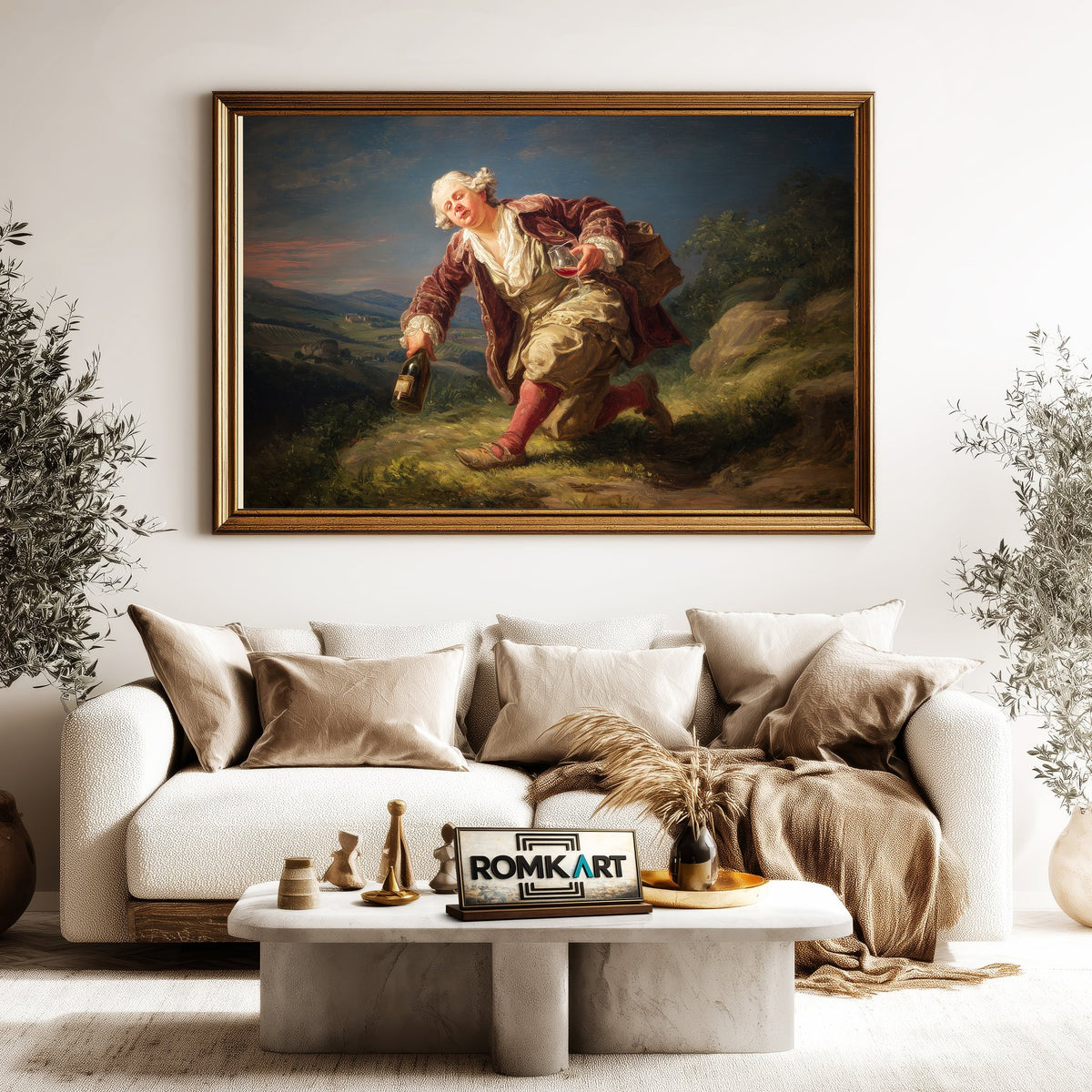 drunken man stumbling Figurative Oil Painting - image 5