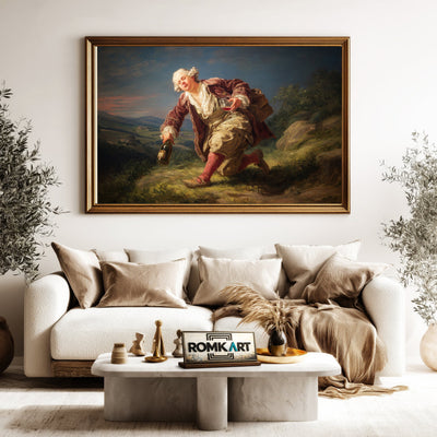 drunken man stumbling Figurative Oil Painting - image 5