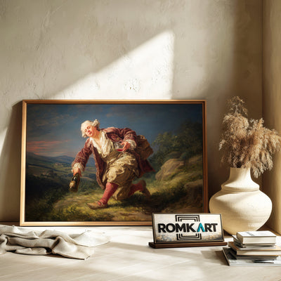 drunken man stumbling Figurative Oil Painting - image 6