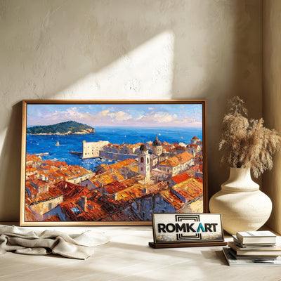Dubrovnik, Croatia Cityscape Oil Painting - image 6