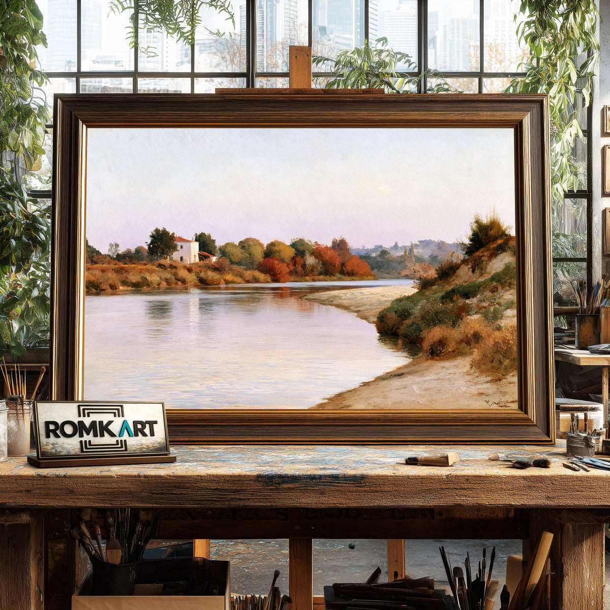 Durance River Oil Painting - image 2