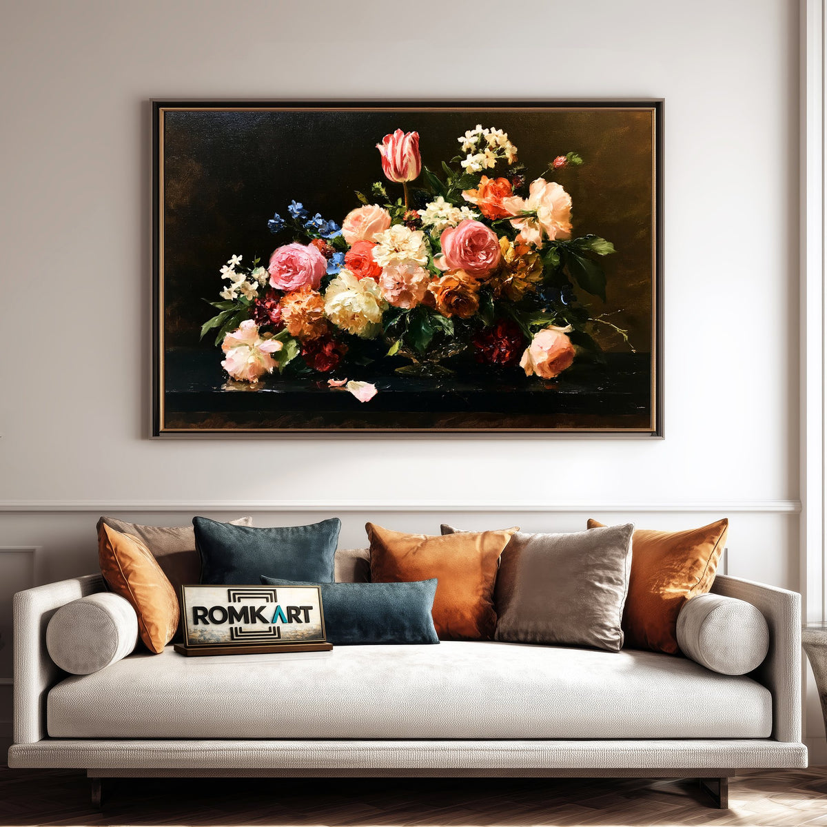 Dutch Floral Still Life Oil Painting - image 4