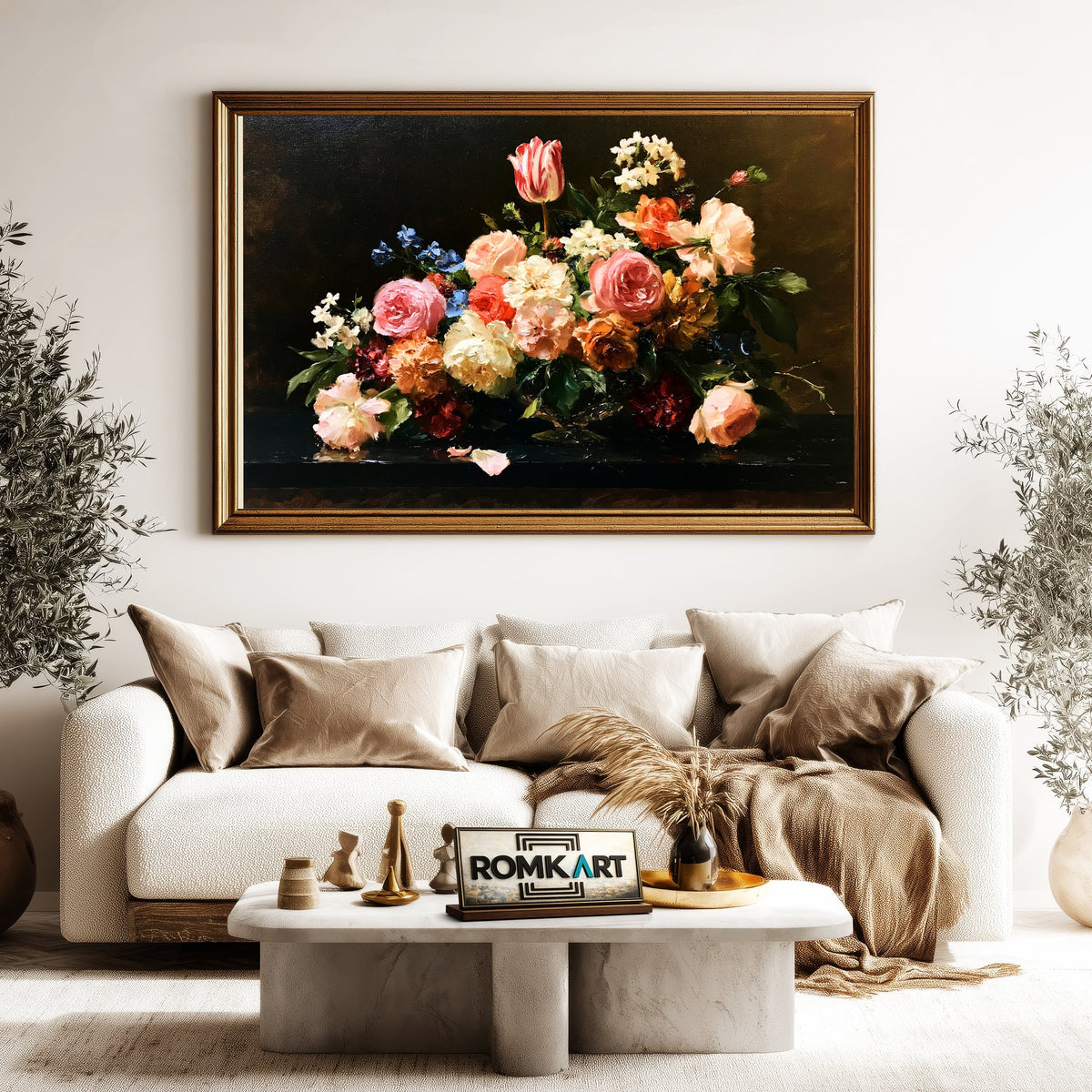 Dutch Floral Still Life Oil Painting - image 5