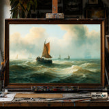 Dutch maritime - Hand-Painted Oil Painting - View 1