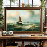 Dutch Maritime Oil Painting - image 2