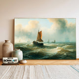 Dutch Maritime Oil Painting - image 3