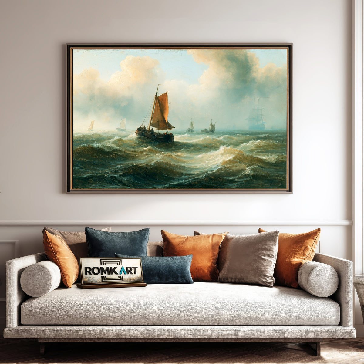 Dutch Maritime Oil Painting - image 4