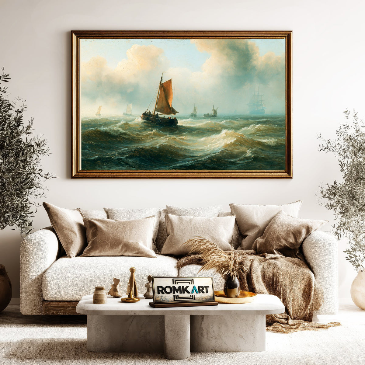 Dutch Maritime Oil Painting - image 5
