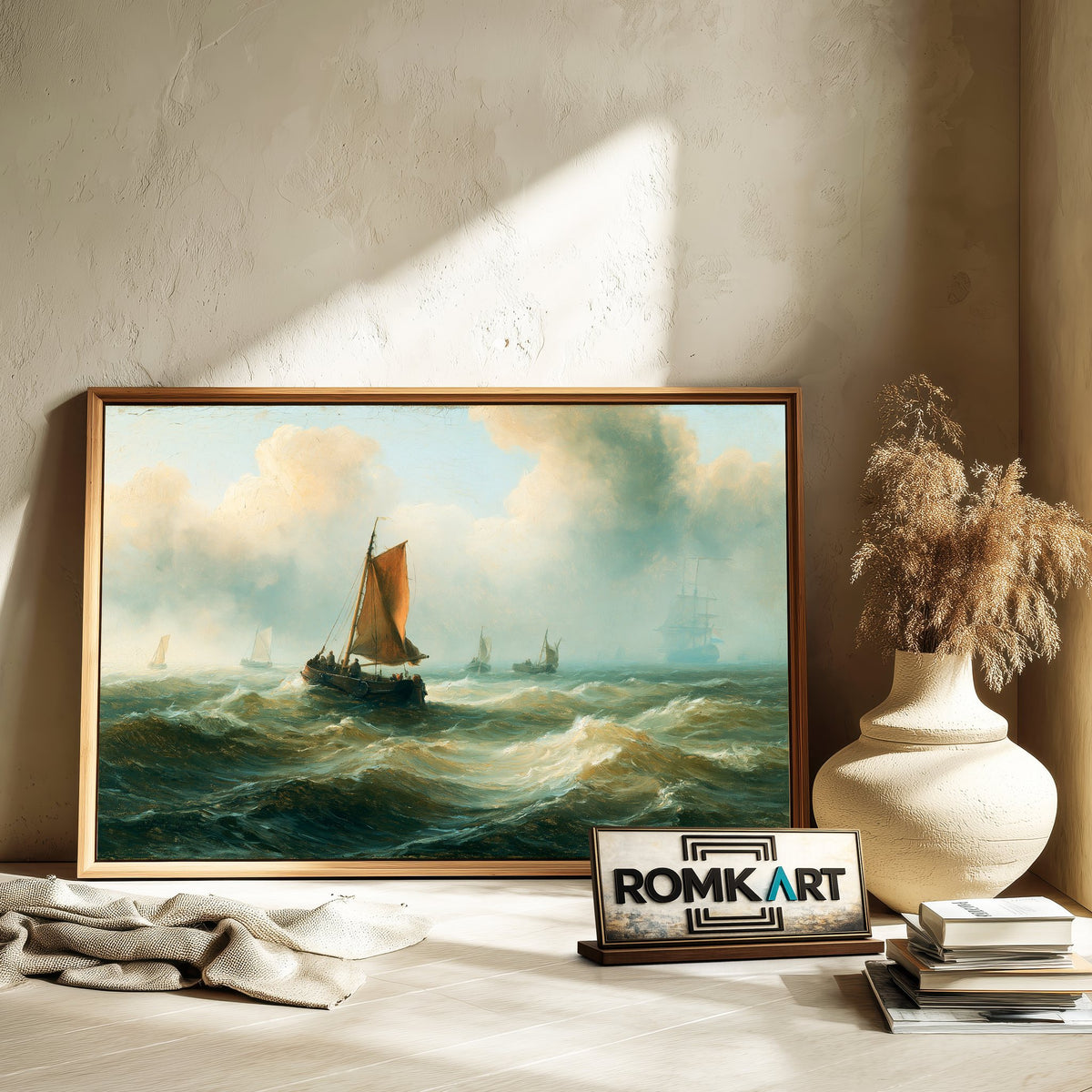 Dutch Maritime Oil Painting - image 6