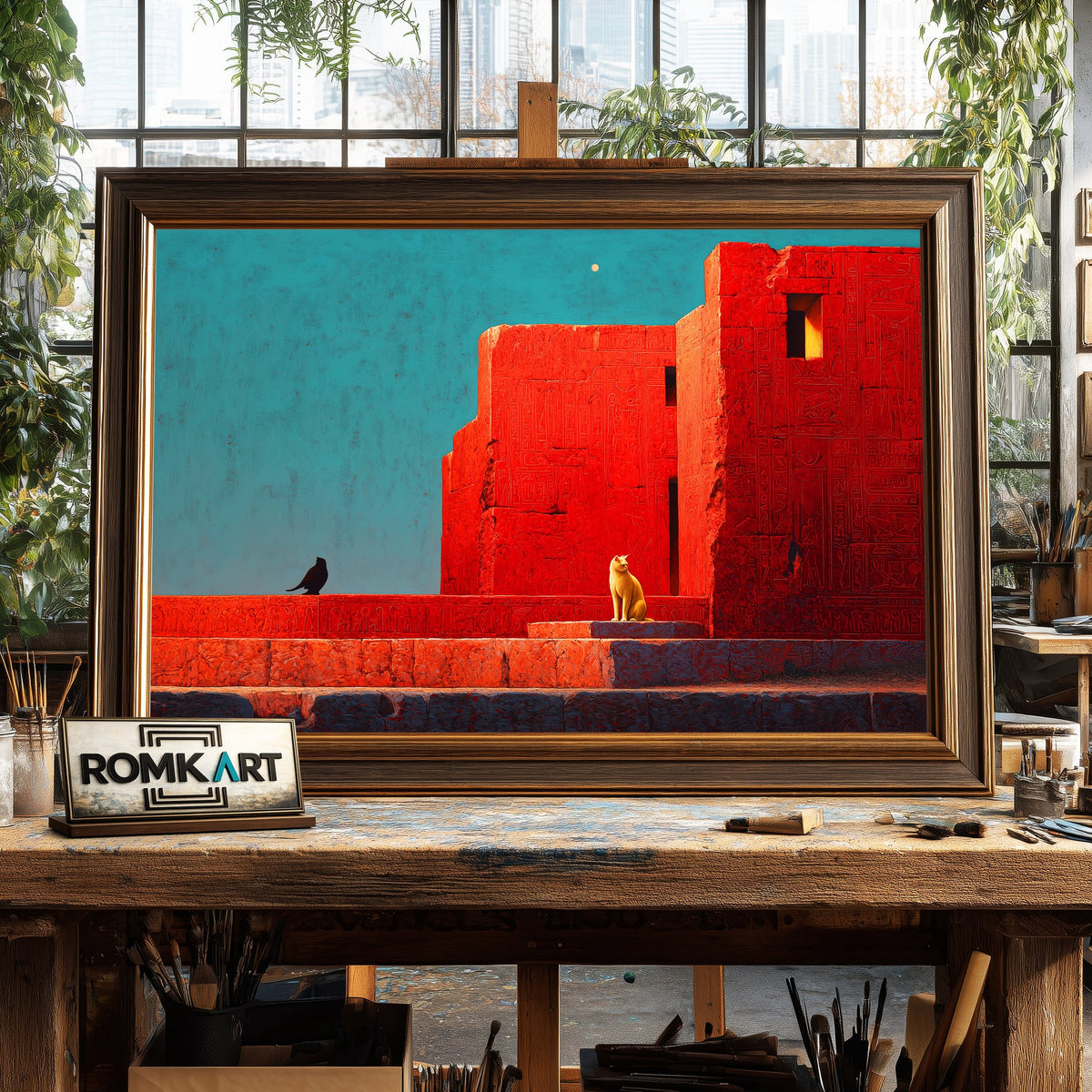 Egyptian Wall Oil Painting - image 2