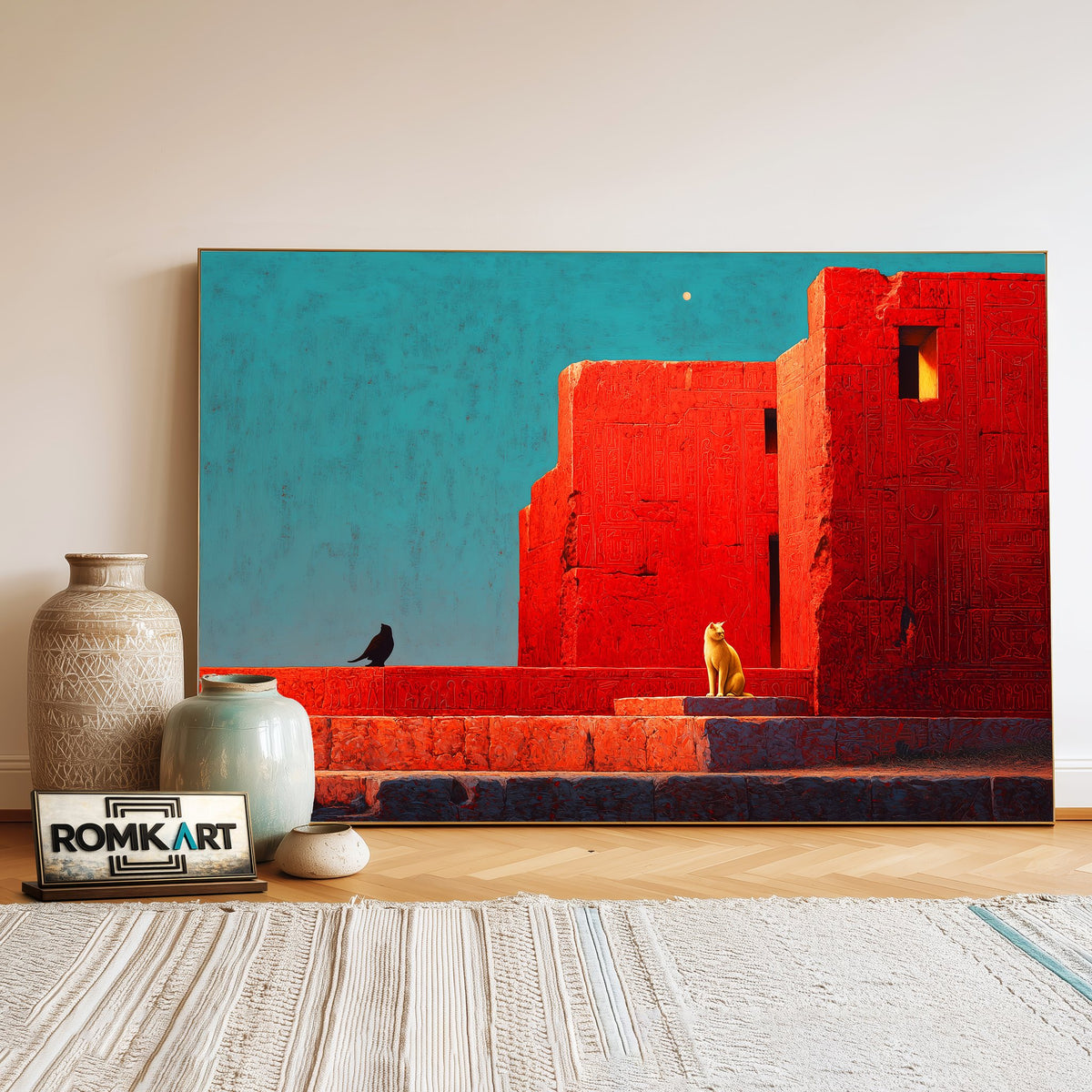 Egyptian Wall Oil Painting - image 3