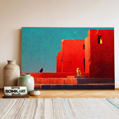 Egyptian Wall Oil Painting - image 3