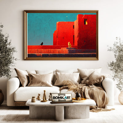 Egyptian Wall Oil Painting - image 5