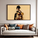 Elegant Japanese Woman Oil Painting - image 4