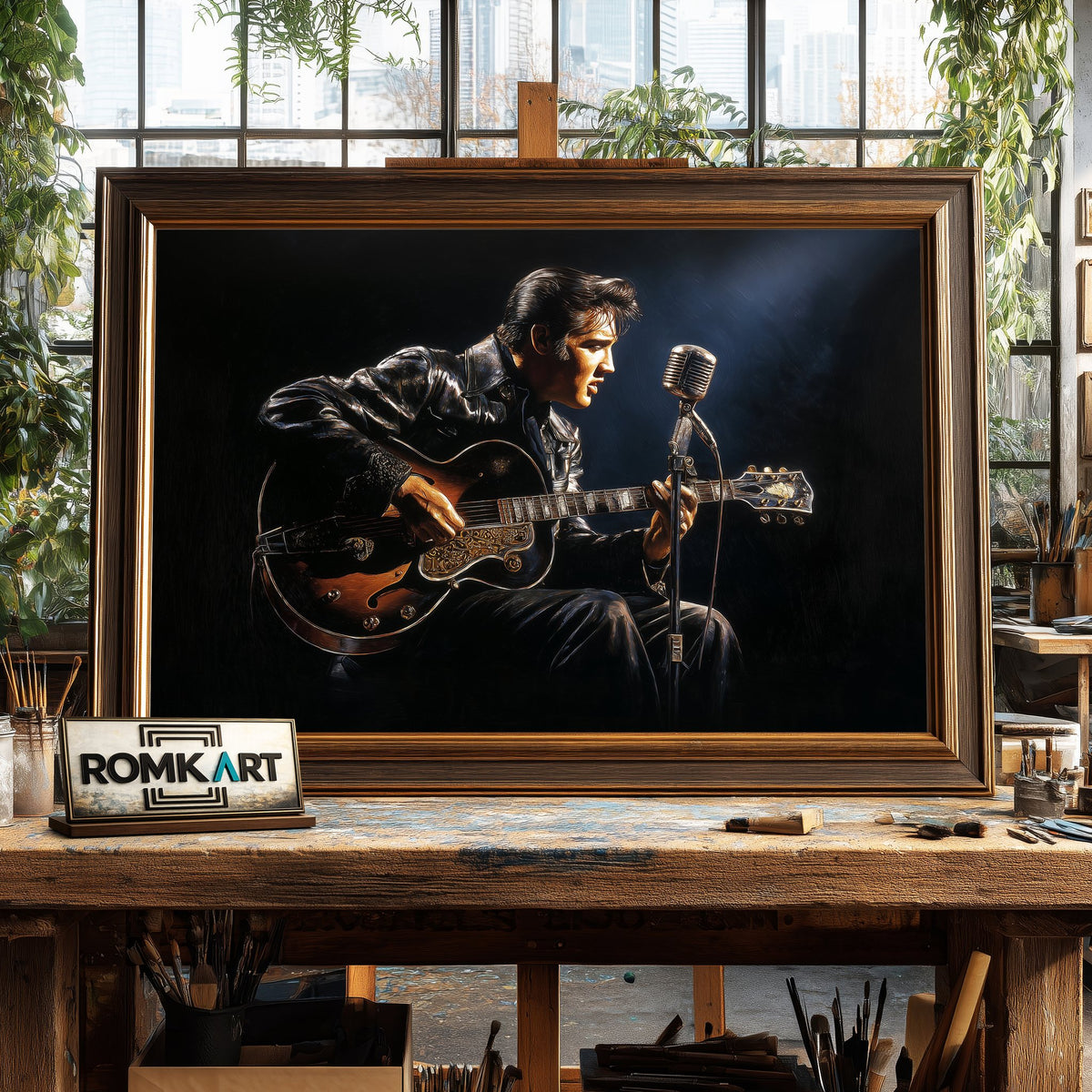 Elvis Presley Music Oil Painting - image 2