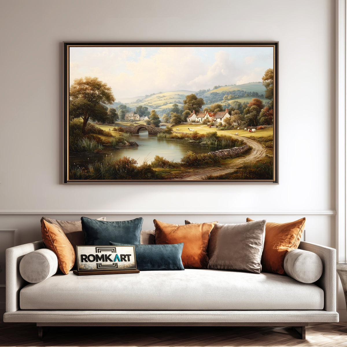 England Countryside Oil Painting - image 4