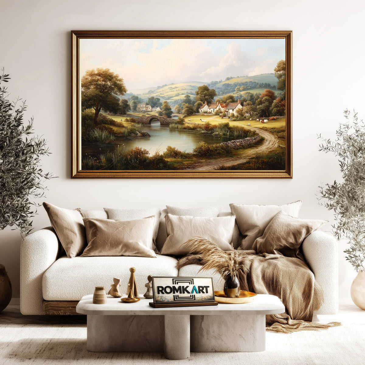 England Countryside Oil Painting - image 5
