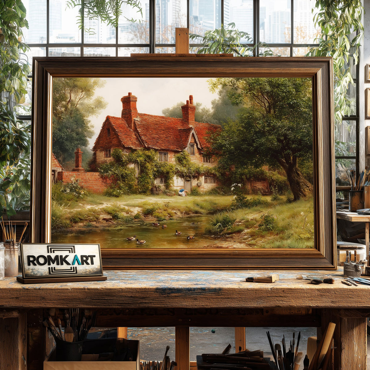 English Countryside 2 Oil Painting - image 2