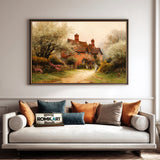 English Countryside Cottage Oil Painting - image 4