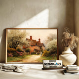 English Countryside Cottage Oil Painting - image 6