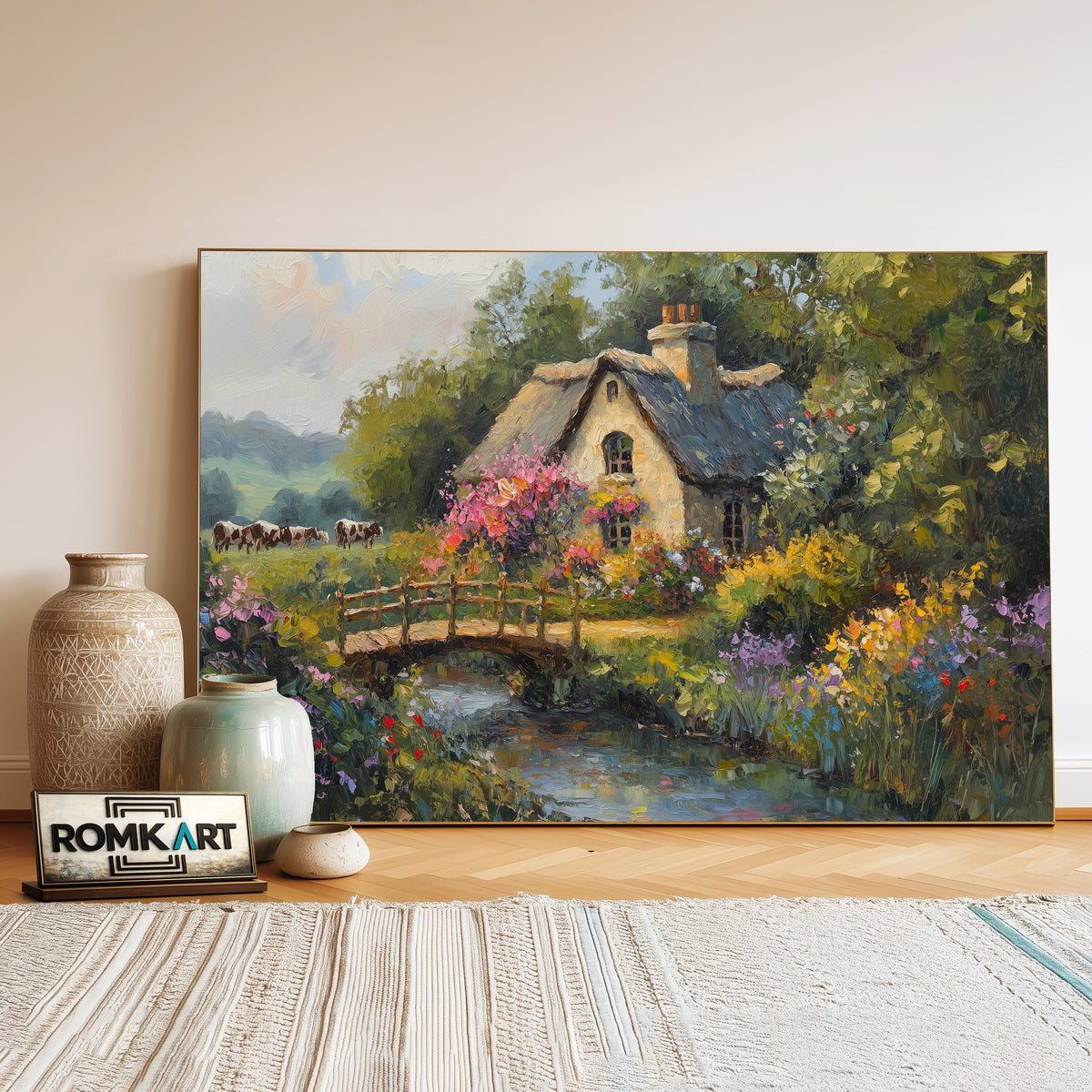English Countryside Oil Painting - image 3